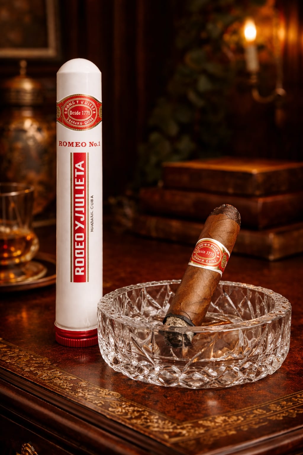AL KHUMERY | Romeo y Julieta Romeo No.1 Tubos – Authentic Havana Cuba Premium Cigar | Luxury Gift Edition | In UAE
