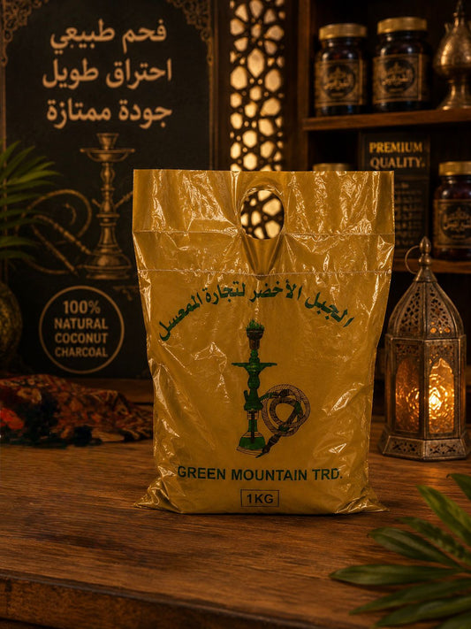 Green Mountain Premium Coconut Charcoal — 100% Natural, Long Burn, Superior Quality