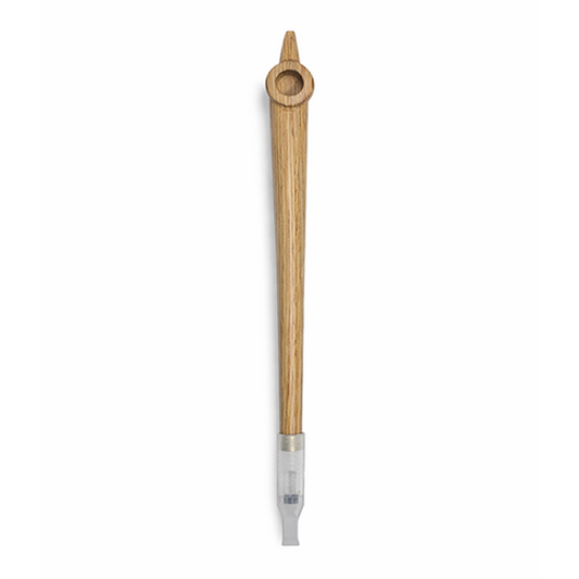 Olive Wood Natural Medwakh | Steel-Free | 13.5cm