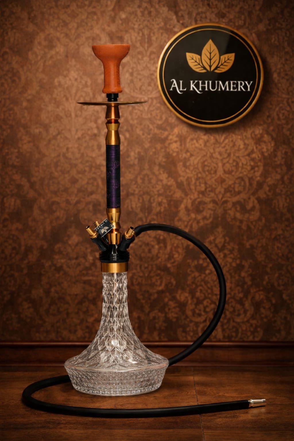 AL KHUMERY PREMIUM 4 HOSE SHISHA SET | CRYSTAL BASE HOOKAH | COMPLETE ...