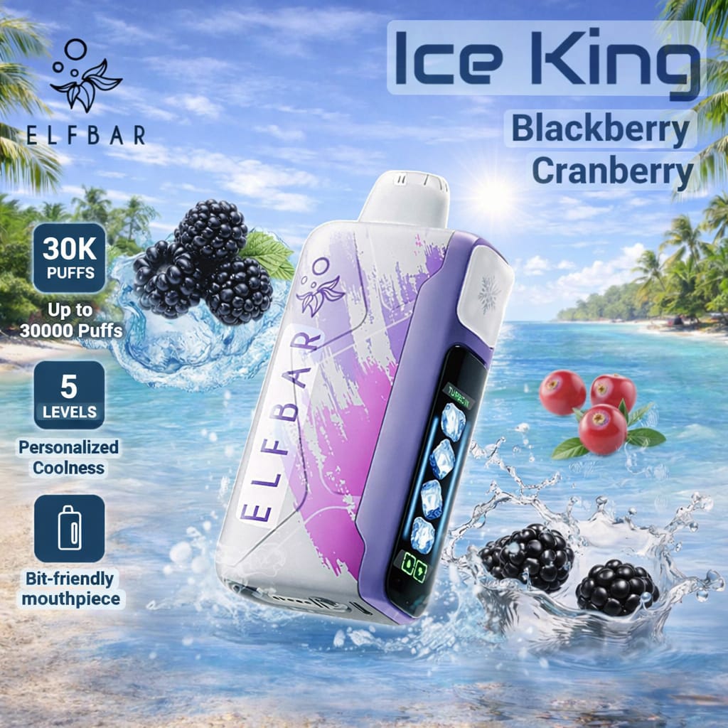ELF BAR Ice King 30,000 Puffs Ice Adjustable Disposable Vape 50mg | AL KHUMERY | In UAE