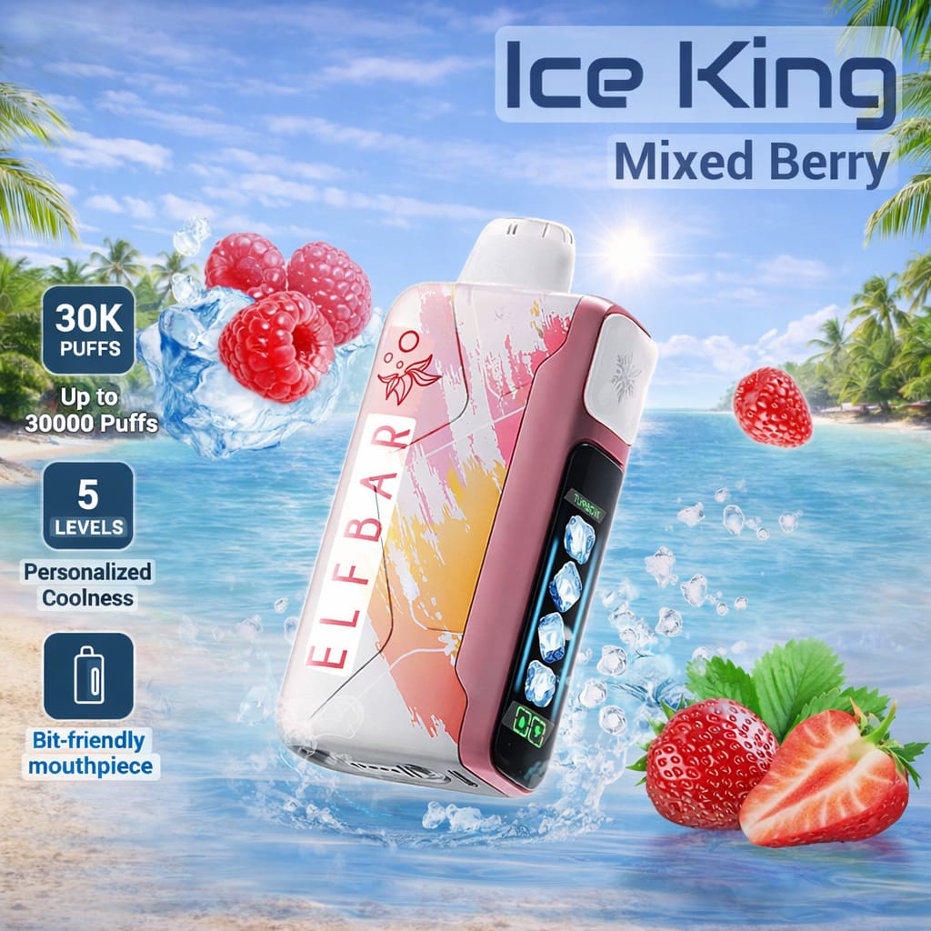 ELF BAR Ice King 30,000 Puffs Ice Adjustable Disposable Vape 50mg | AL KHUMERY | In UAE