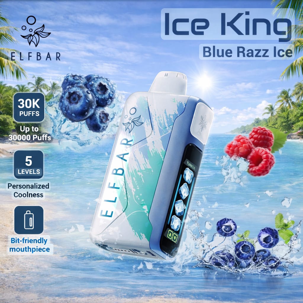 ELF BAR Ice King 30,000 Puffs Ice Adjustable Disposable Vape 50mg | AL KHUMERY | In UAE