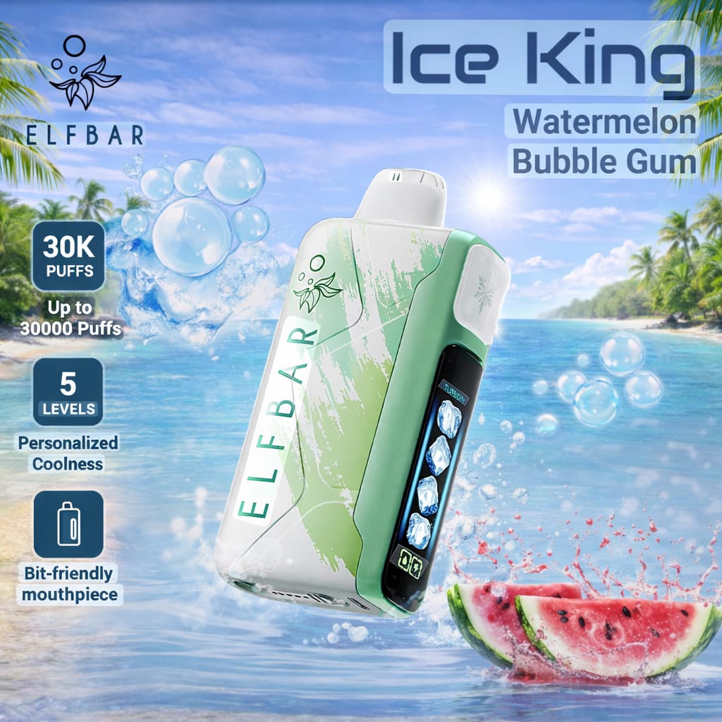 ELF BAR Ice King 30,000 Puffs Ice Adjustable Disposable Vape 50mg | AL KHUMERY | In UAE