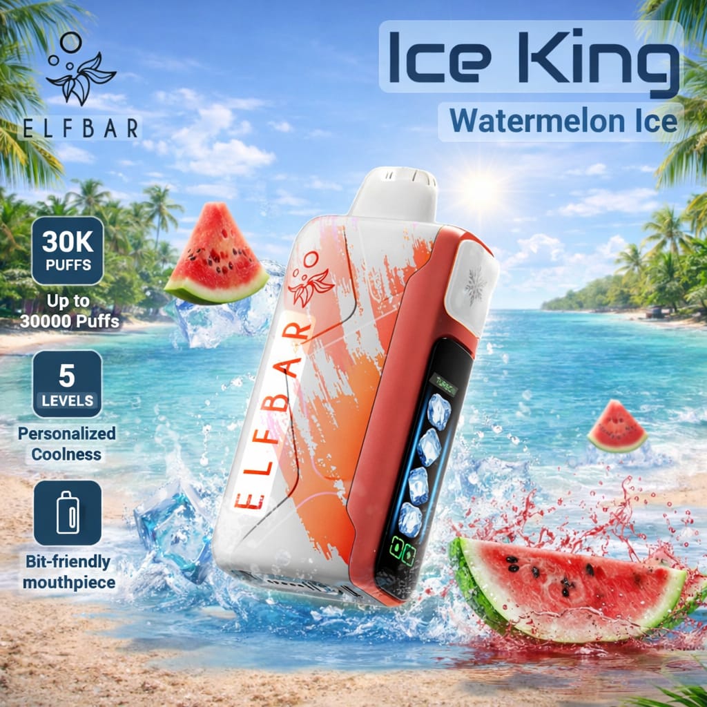 ELF BAR Ice King 30,000 Puffs Ice Adjustable Disposable Vape 50mg | AL KHUMERY | In UAE
