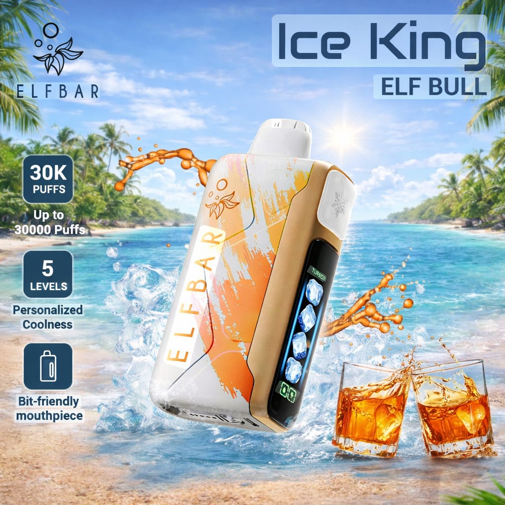 ELF BAR Ice King 30,000 Puffs Ice Adjustable Disposable Vape 50mg | AL KHUMERY | In UAE