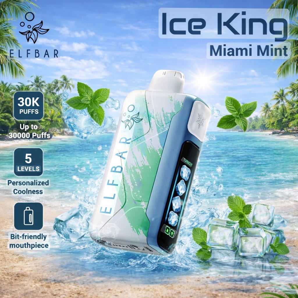 ELF BAR Ice King 30,000 Puffs Ice Adjustable Disposable Vape 50mg | AL KHUMERY | In UAE