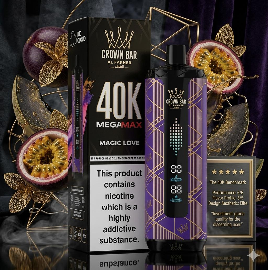 Al Fakher Crown Bar 40,000 Puffs Disposable Vape  | Rechargeable Long-Lasting Vape | AL KHUMERY