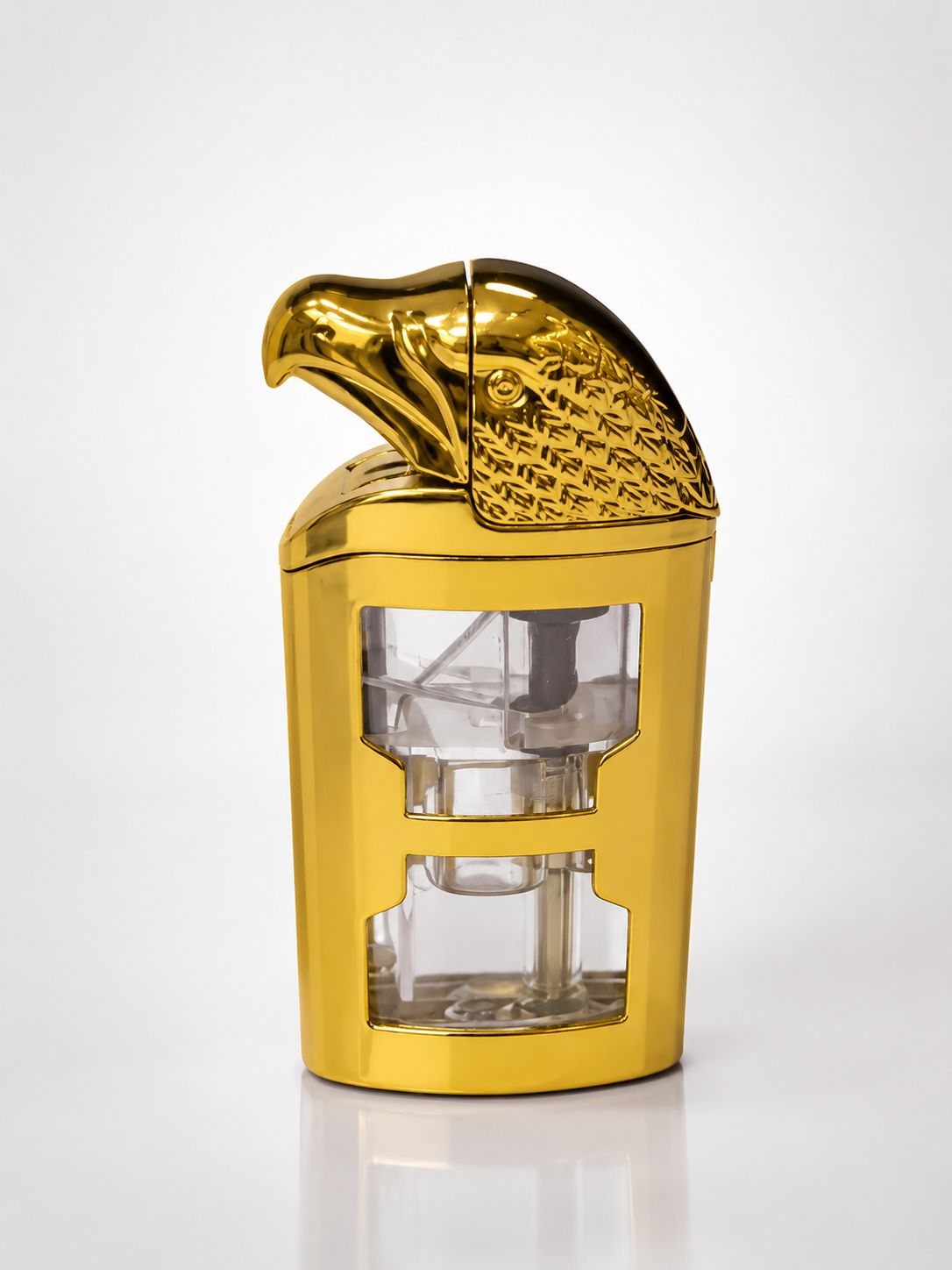 Royal Eagle Head Luxury Lighter – Premium Gold & Gunmetal Chrome Collectible | Unique Gift for Men | Limited Edition Art Piece