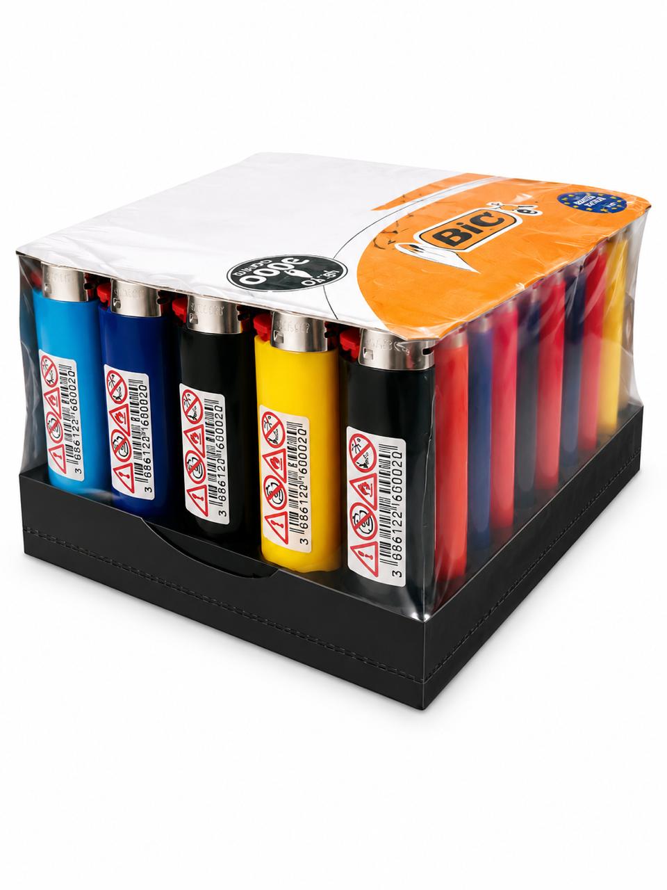 BIC Maxi Lighters – 50 Pack, Up to 3000 Lights Each, Made in Spain, ISO 9994 Certified