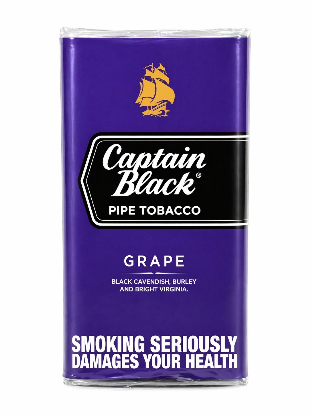 AL KHUMERY Captain Black تبغ بايب أصلي – مزيج عطري غني من بلاك كافنديش وبيرلي، كيس 42.5 جرام | الإمارات العربية المتحدة