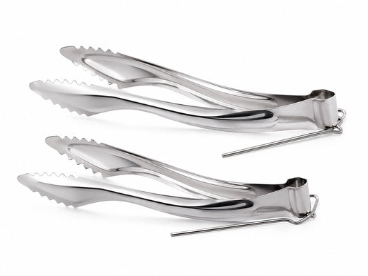 Richman Hookah Coal Tongs 2 Pack – Stainless Steel, Serrated Grip, Heat Resistant