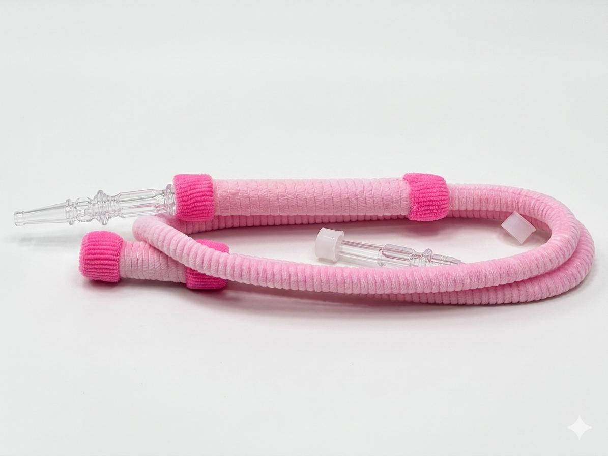 AL KHUMERY PREMIUM SHISHA HOSE FABRIC WRAPPED WITH GLASS MOUTHPIECE HOOKAH PIPE ACCESSORIES UAE