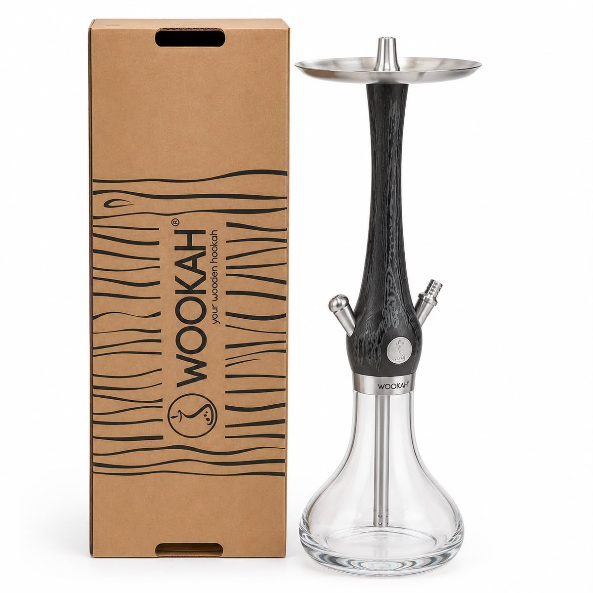 WOOKAH Premium Wooden Hookah – Handcrafted in Poland | Stainless Steel & Glass Shisha Pipe – 100% Authentic Luxury Design