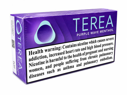 IQOS TEREA Purple Wave Menthol Heat Sticks – Bold Cooling Menthol Flavor 20 Sticks