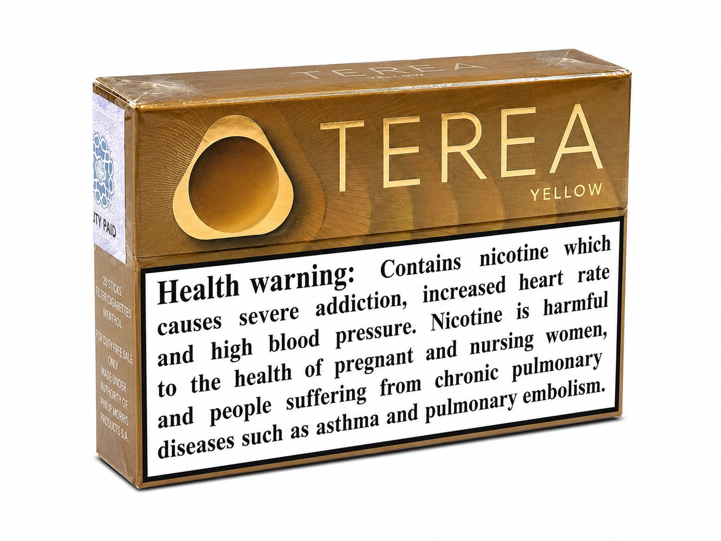 IQOS TEREA Yellow Heat Sticks – Mellow Smooth Premium Tobacco 20 Sticks