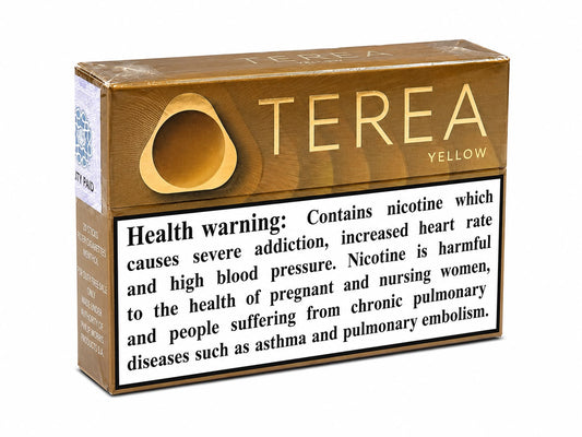 IQOS TEREA Yellow Heat Sticks – Mellow Smooth Premium Tobacco 20 Sticks