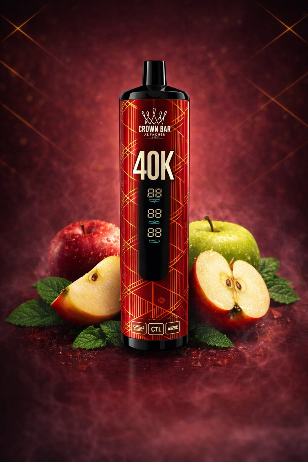 Al Fakher Crown Bar 40,000 Puffs Disposable Vape  | Rechargeable Long-Lasting Vape | AL KHUMERY