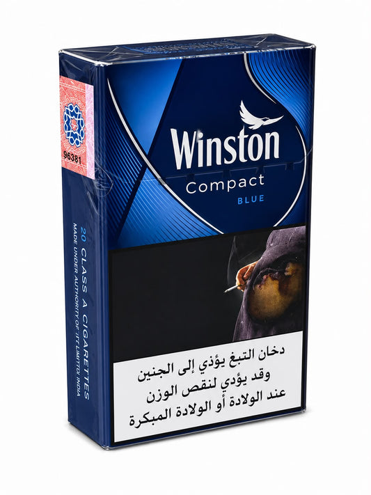 Winston Compact Blue Class A Filter Cigarettes 20 Sticks – Rich Smooth Premium Tobacco Since 1954